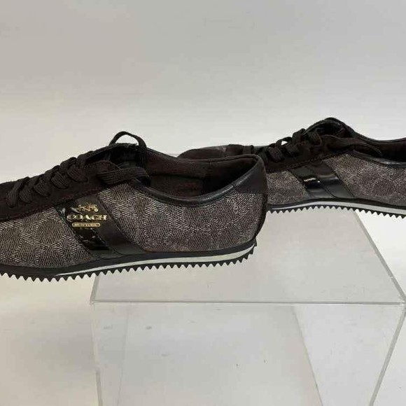 Coach Designer Ny Ivy Sig Peb Women's Brown Casual Sneakers - Size 7.5B - Picture 1 of 7